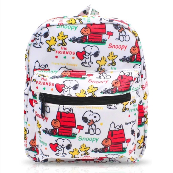 Handbags - Snoopy All Over Print Small Nylon Bag Multipurpose Causal Daypack Mini Backpack